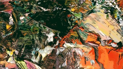 Abstract art background . Hand painting artwork on canvas .