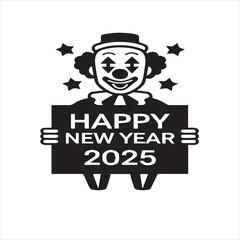 happy new year 2025 vector