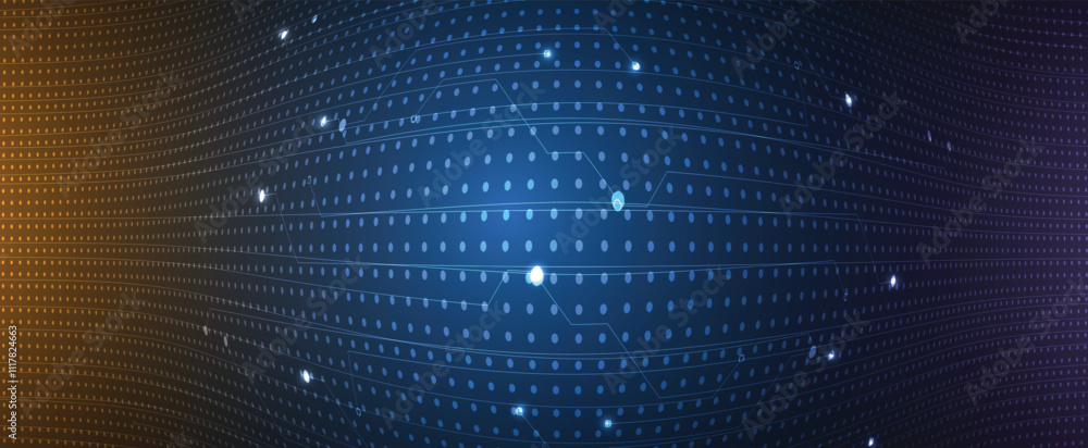 Aufkleber abstract technology background with circuit elements