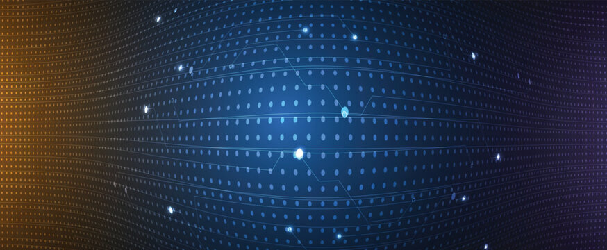 Abstract technology background with circuit elements