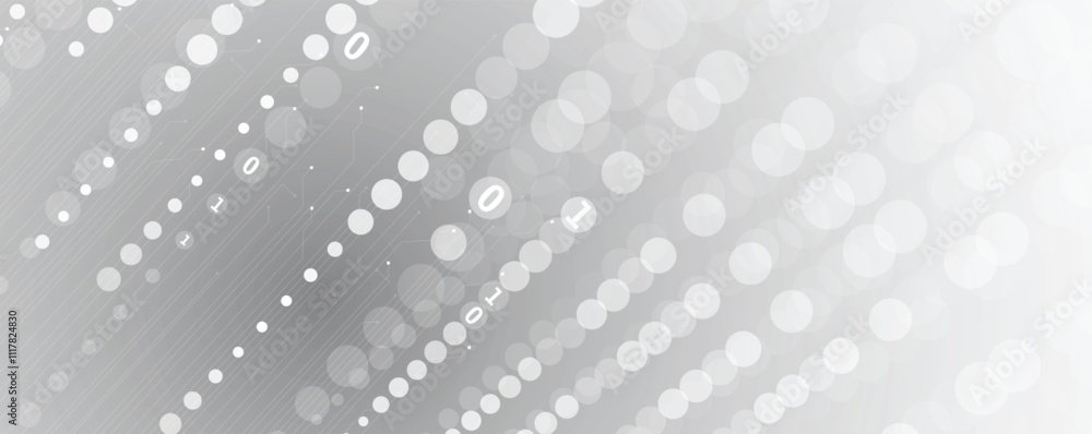 Poster abstract technology background with circuit elements