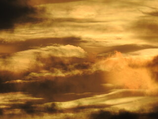 sunrise over the clouds