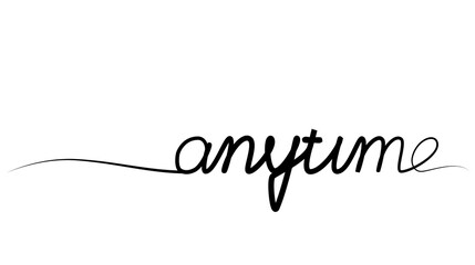 a continuous drawing of a word is always one line. vector