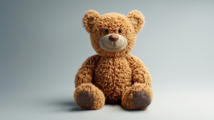 Obraz premium Studio Photo of a Teddy Bear Toy Displayed in a Professional Setting