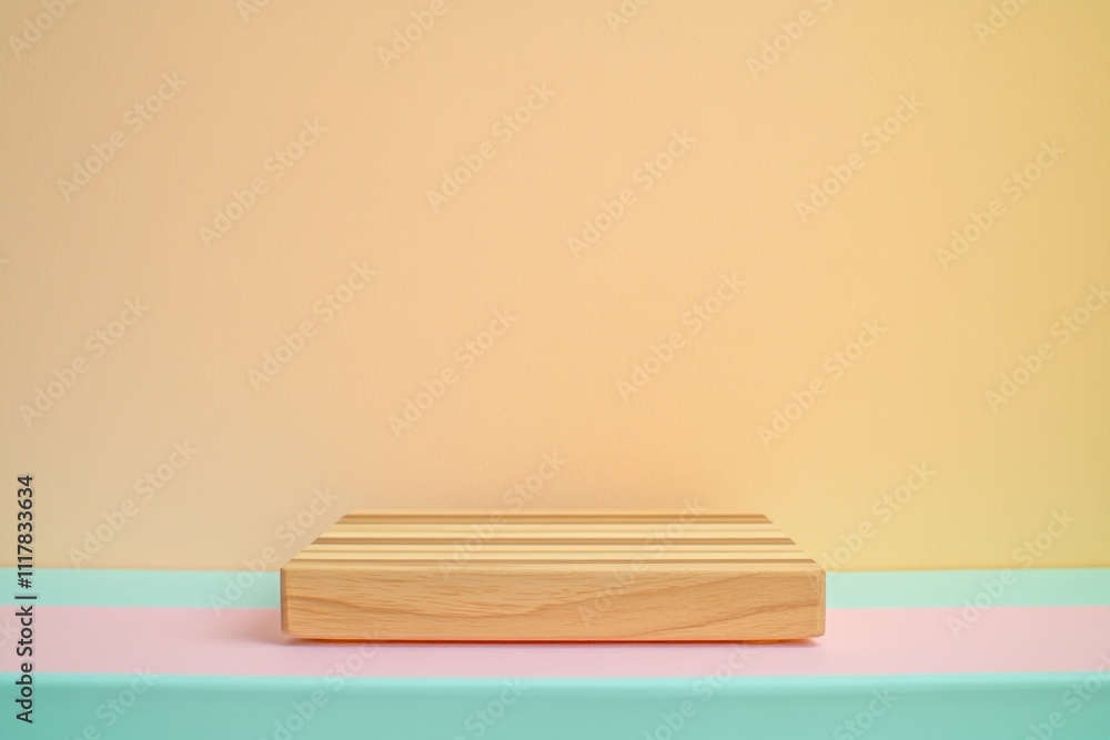 Poster a simple wooden box resting on a flat surface