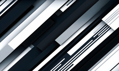 Obraz premium Abstract diagonal black and white stripes background. Perfect for modern design projects and presentations.