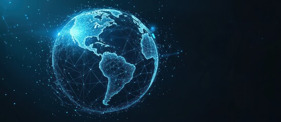 Abstract Digital Globe with Connections