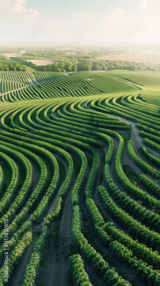 Poster enhancing crop yields through ai-driven precision agriculture techniques in sustainable farming envi