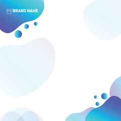Abstract gradient background social media post design
