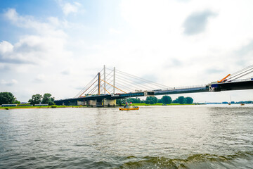 View of the surrounding area at the harbor in Duisburg.
Industrial port on the Ruhr.