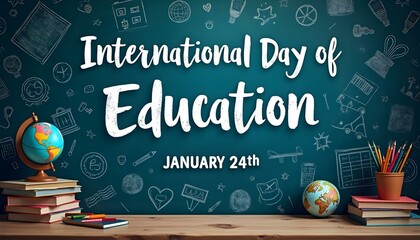 International Day of Education January 24th background