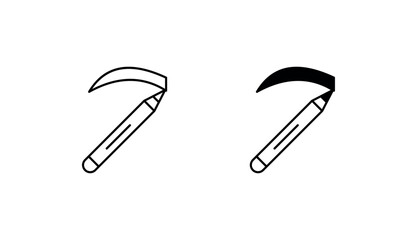 Eyebrow Pencil icon design with white background stock illustration