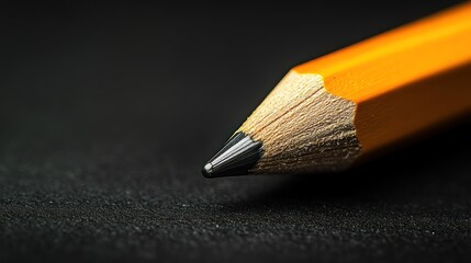 Obraz premium pencil on a black background