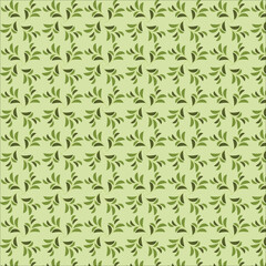 seamless pattern with leaves