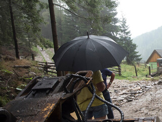 umbrella as protection against rain
