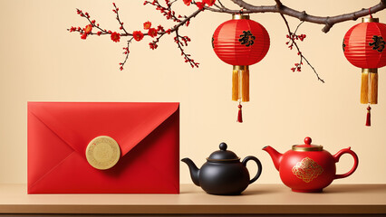 A Chinese New Year festive background