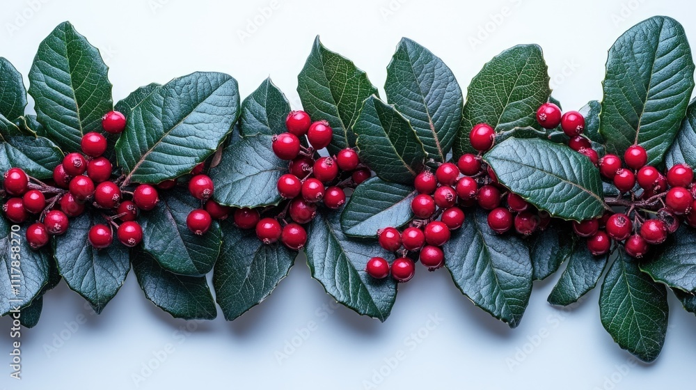 Poster a close-up view of a cluster of red berries, ideal for use in food or nature-themed projects