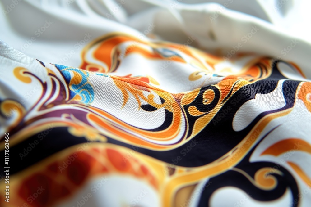Poster close-up of a shirt with a unique pattern