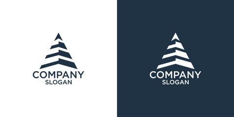 initial letter A abstract monogram logo design vector