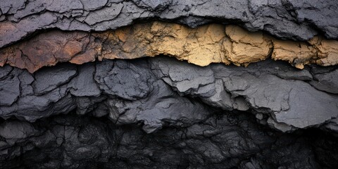 Fototapeta premium Textured Layers of Earthy Rock Formation in Striking Colors