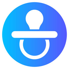 pacifier gradient icon