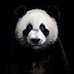 Obraz premium beautiful animal in a studio isolated on black wild life