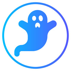 ghost gradient icon