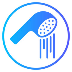 shower gradient icon