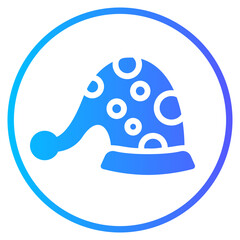 sleeping cap gradient icon