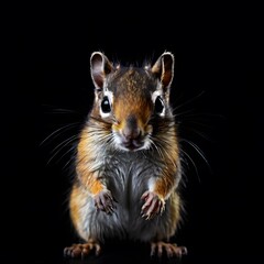 Obraz premium beautiful animal in a studio isolated on black wild life