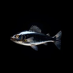 Fototapeta premium beautiful animal in a studio isolated on black wild life