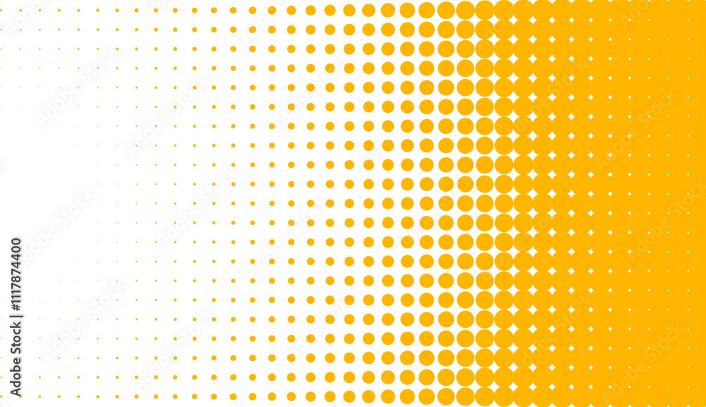 Poster halftone gradient pattern with circular dots