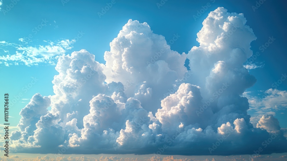 Poster a large cloud floats above the vast ocean, with waves crashing below