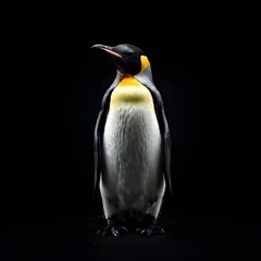 Fototapeta premium beautiful animal in a studio isolated on black wild life