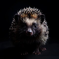 Fototapeta premium beautiful animal in a studio isolated on black wild life