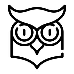 owl line icon