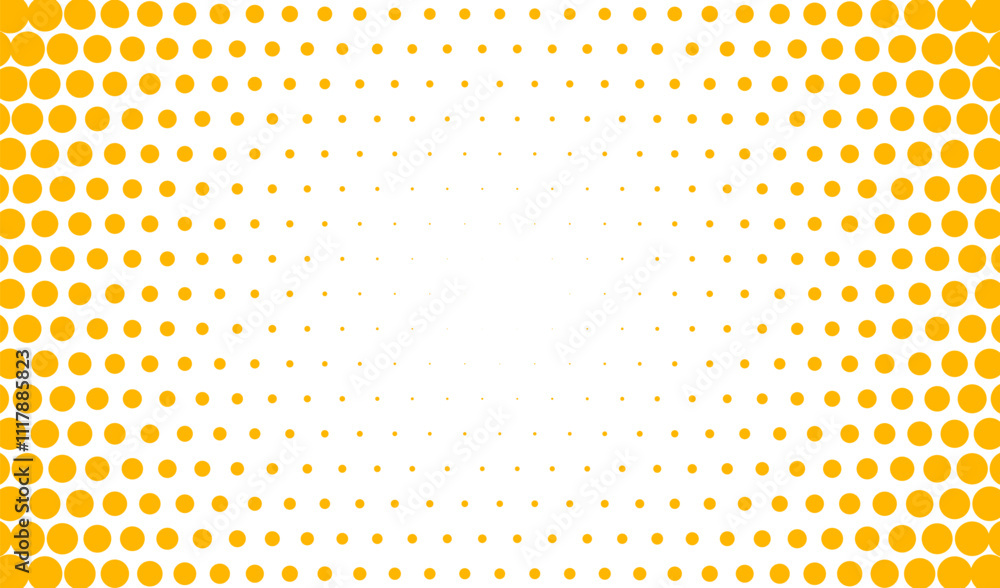 Poster halftone gradient pattern with circular dots