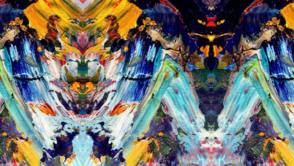 Abstract art background . Hand painting artwork on canvas .