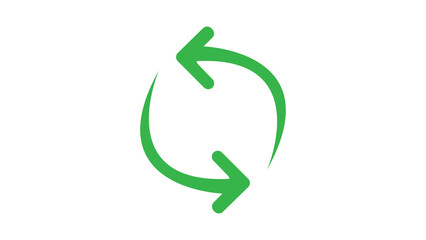 green recycle arrow icon