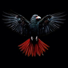 Obraz premium beautiful animal in a studio isolated on black wild life