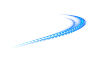 Blue glowing wave light