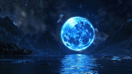 Blue Moon Landscape