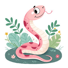 Fototapeta premium Little snake IP design, illustrations