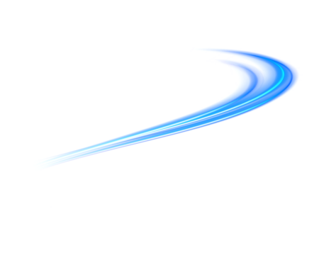 Blue glowing wave light