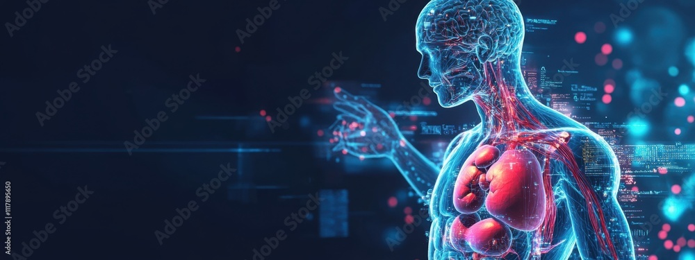 Poster digital human anatomy visualization: exploring internal organs and systems through advanced technolo