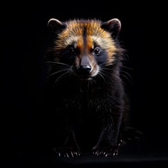 Obraz premium beautiful animal in a studio isolated on black wild life
