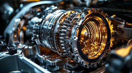Complex Automotive Transmission System Gears