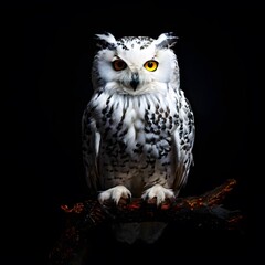 beautiful animal in a studio isolated on black wild life