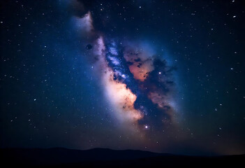 Fototapeta premium Stars and galaxy outer space sky night universe background