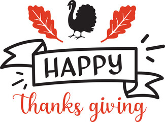 happy thanks giving SVG